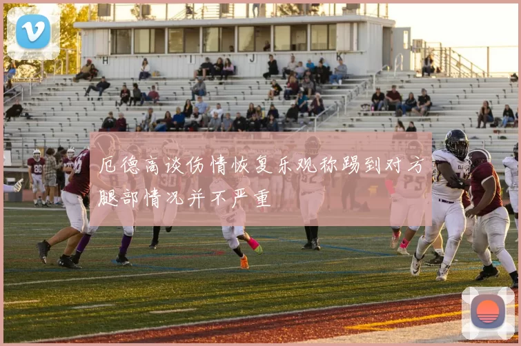 厄德高谈伤情恢复乐观称踢到对方腿部情况并不严重
