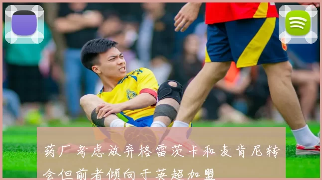 药厂考虑放弃格雷茨卡和麦肯尼转会但前者倾向于英超加盟